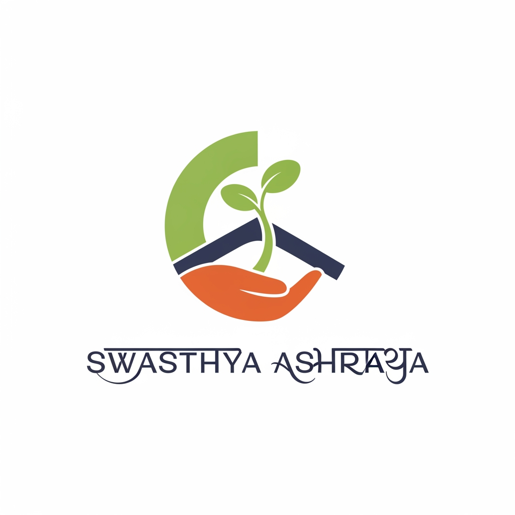 The words swasthya (स्वास्थ्य) and ashraya (आश्रय) are Sanskrit words. BSwasthya: Translates to "health" or "well-being". In Ayurveda, it literally means "being established in the self" (rooted in your natural state of balance).Ashraya: Translates to "shelter," "refuge," or "abode".

So i need a logo design for a business that is indian and grow microgreens minimalistic

It shd be a desi aesthic modern genz feel but minimalistic and have hidden meanings