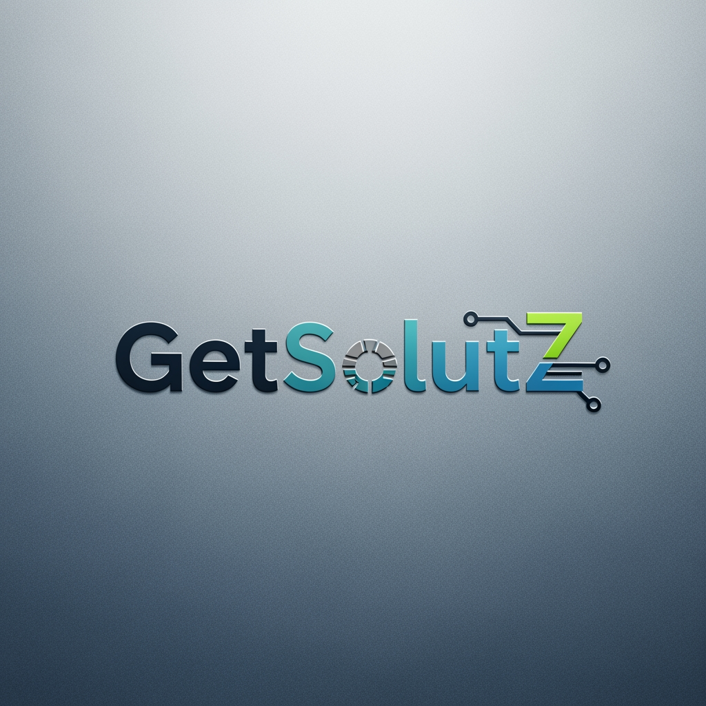 GetSolutZ company brand in it solution in unique look more professional