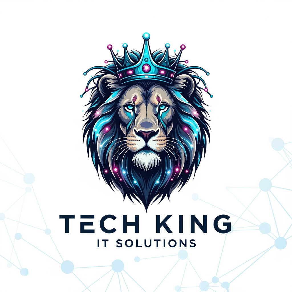 tech king lion it solution brand create unique