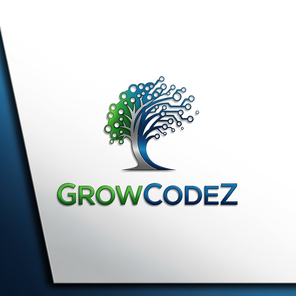 GrowCodeZ company brand in it solution in unique look more professional