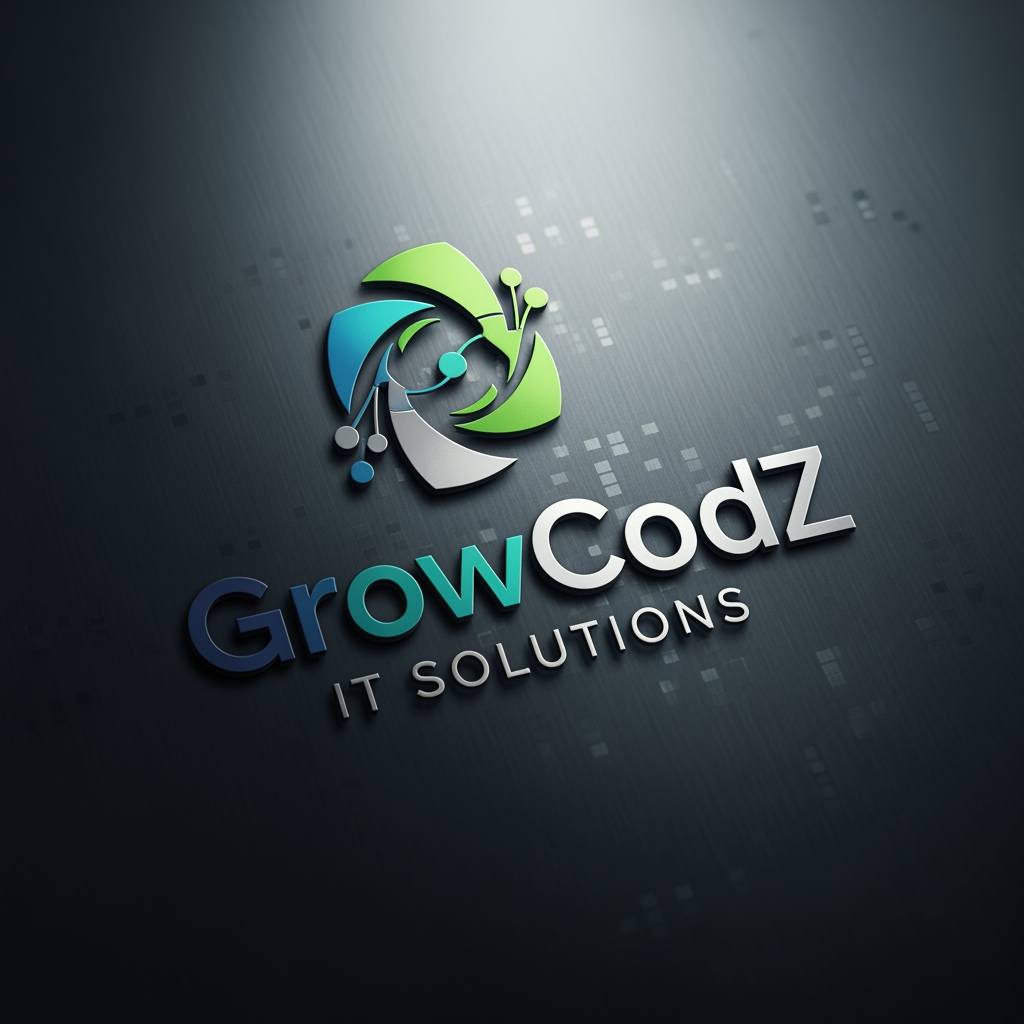 GrowCodZ company brand in it solution in unique look more professional