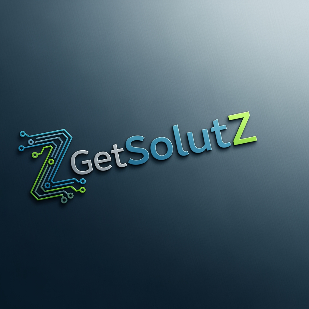 GetSolutZ company brand in it solution in unique look more professional