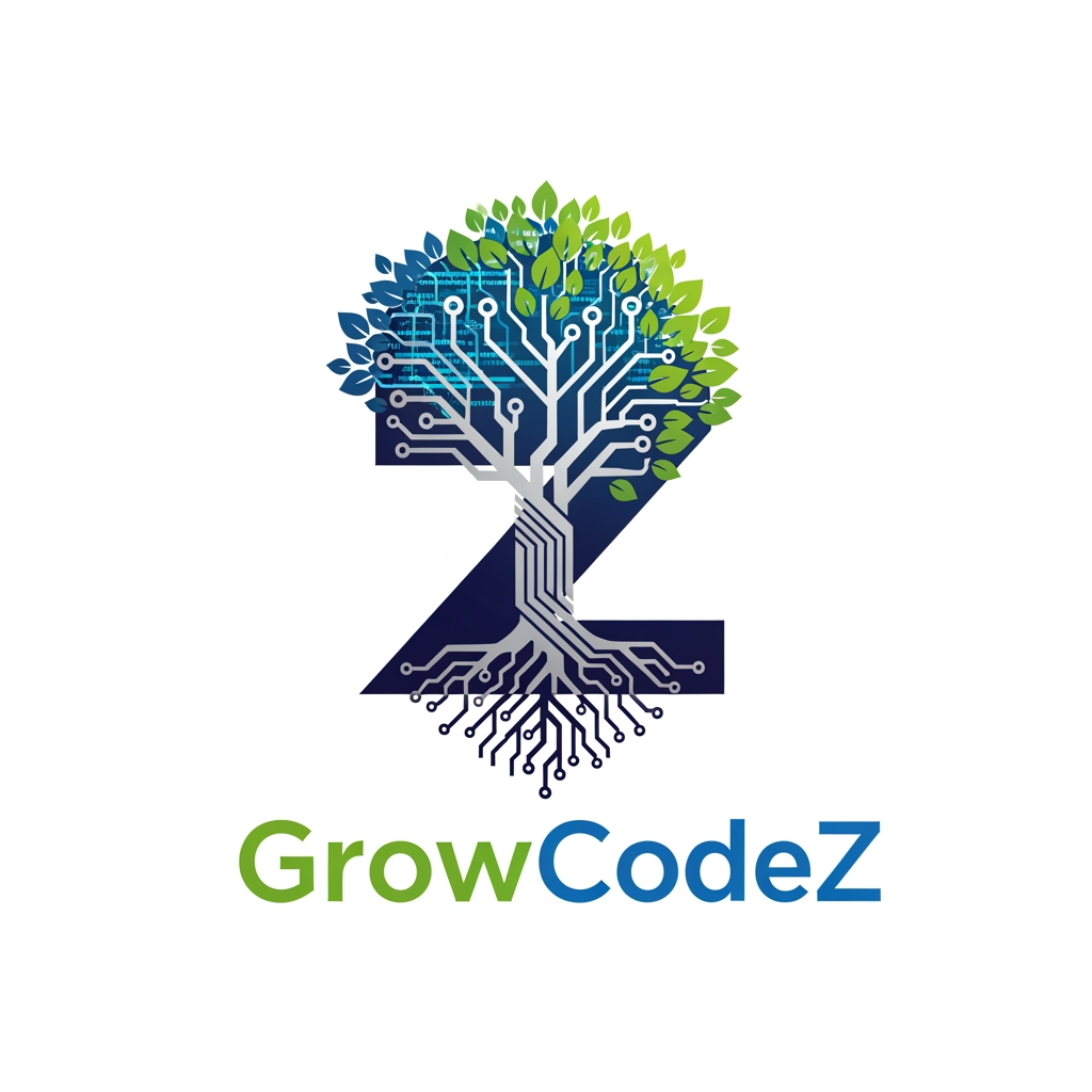 GrowCodeZ company brand in IT solution in unique look more professional company software based