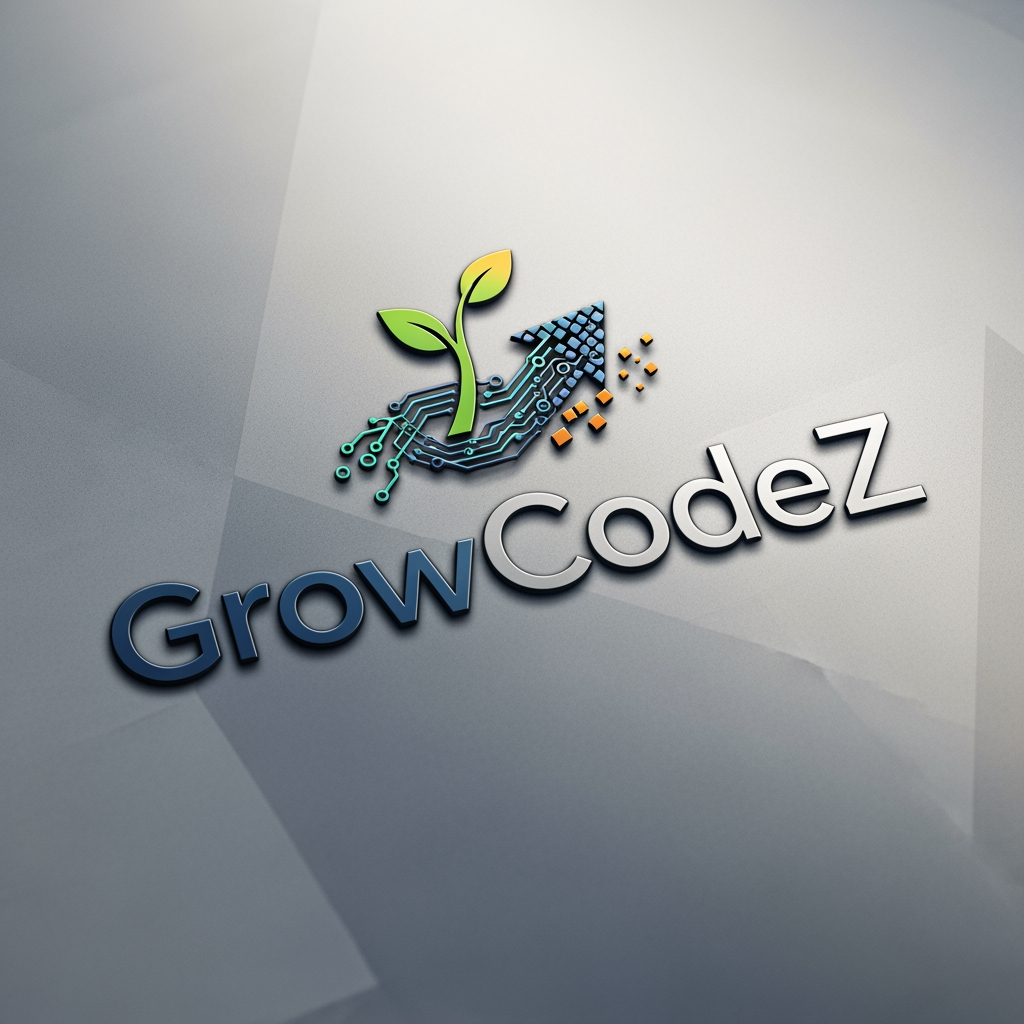 GrowCodeZ company brand in it solution in unique look more professional