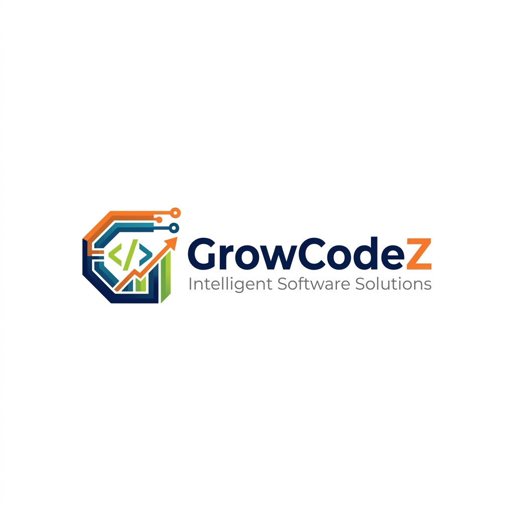 GrowCodeZ company brand in IT solution in unique look more professional company software based in the formate