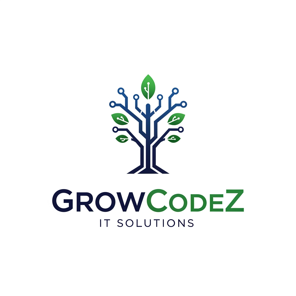 GrowCodeZ company brand in IT solution in unique look more professional company software based