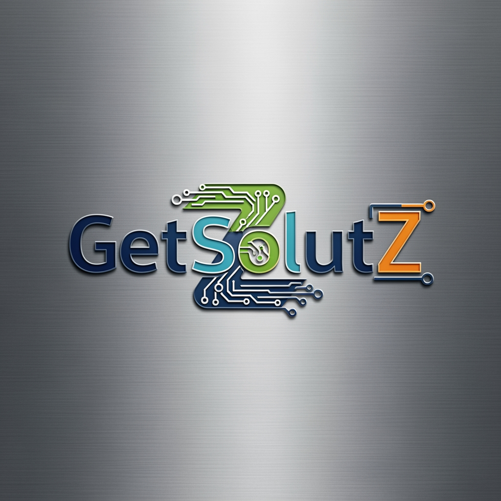 GetSolutZ company brand in it solution in unique look more professional
