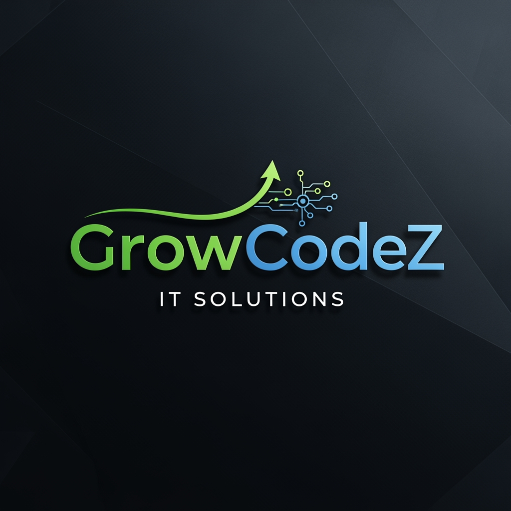 GrowCodeZ company brand in IT solution in unique look more professional company software based