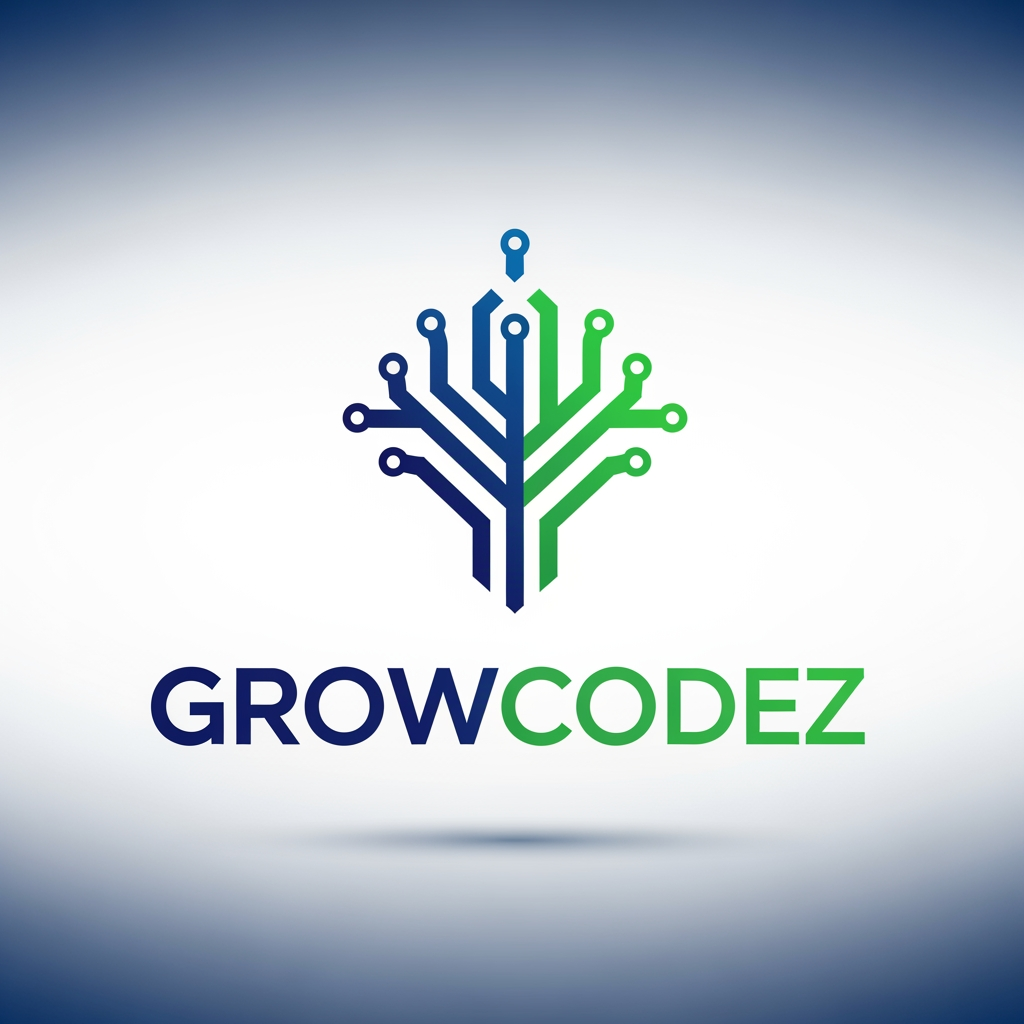 GrowCodeZ company brand in IT solution in unique look more professional company software based