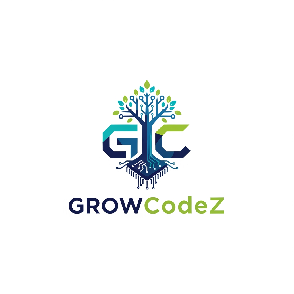 GrowCodeZ company brand in IT solution in unique look more professional company software based