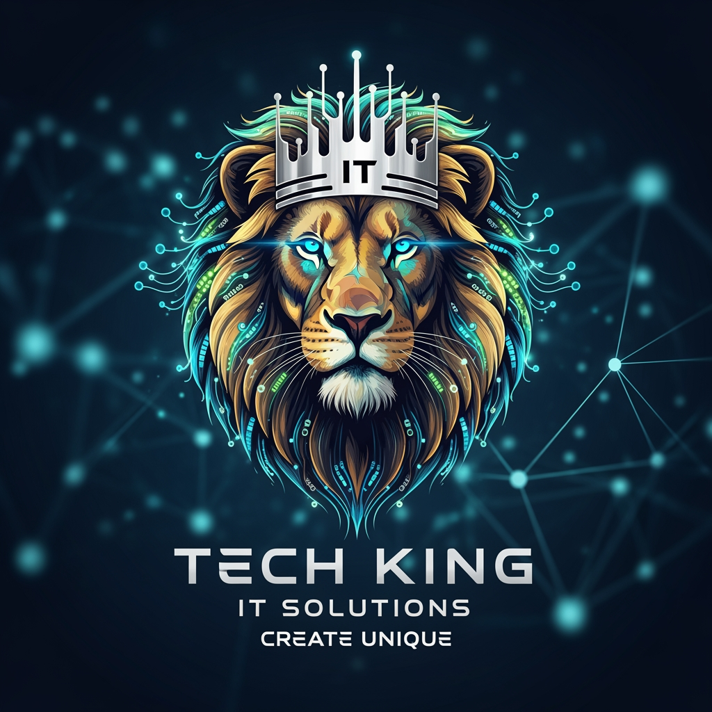 tech king lion it solution brand create unique