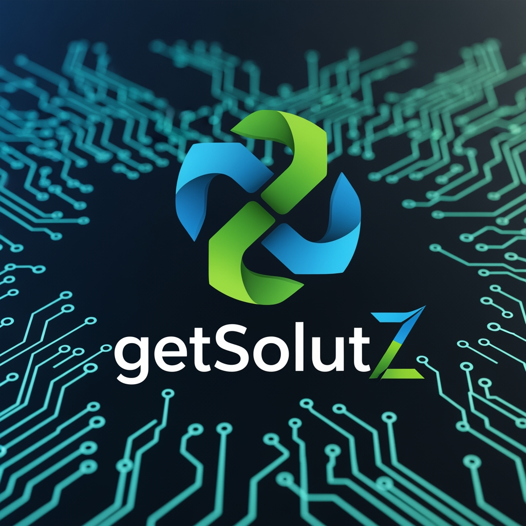 getSolutZ brand logo in tech IT solution in unique