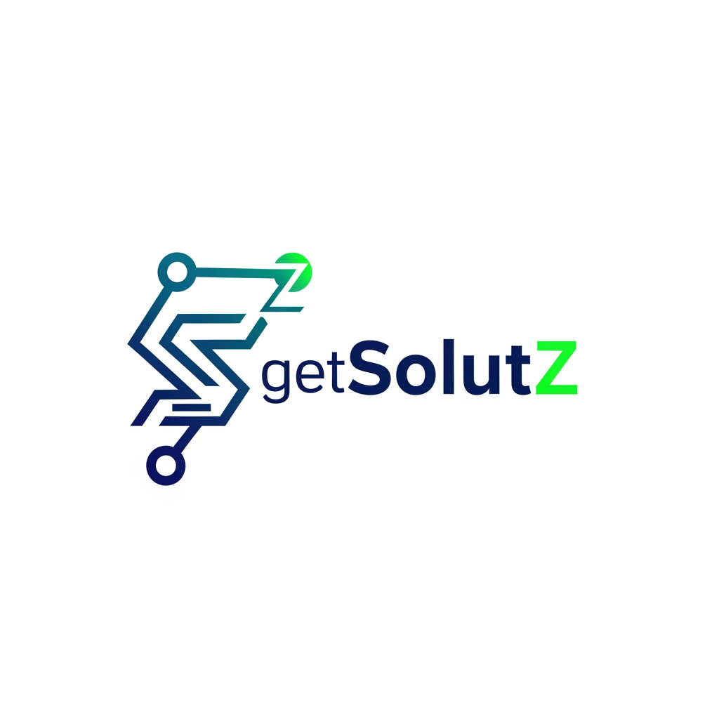 getSolutZ brand logo in tech IT solution in unique