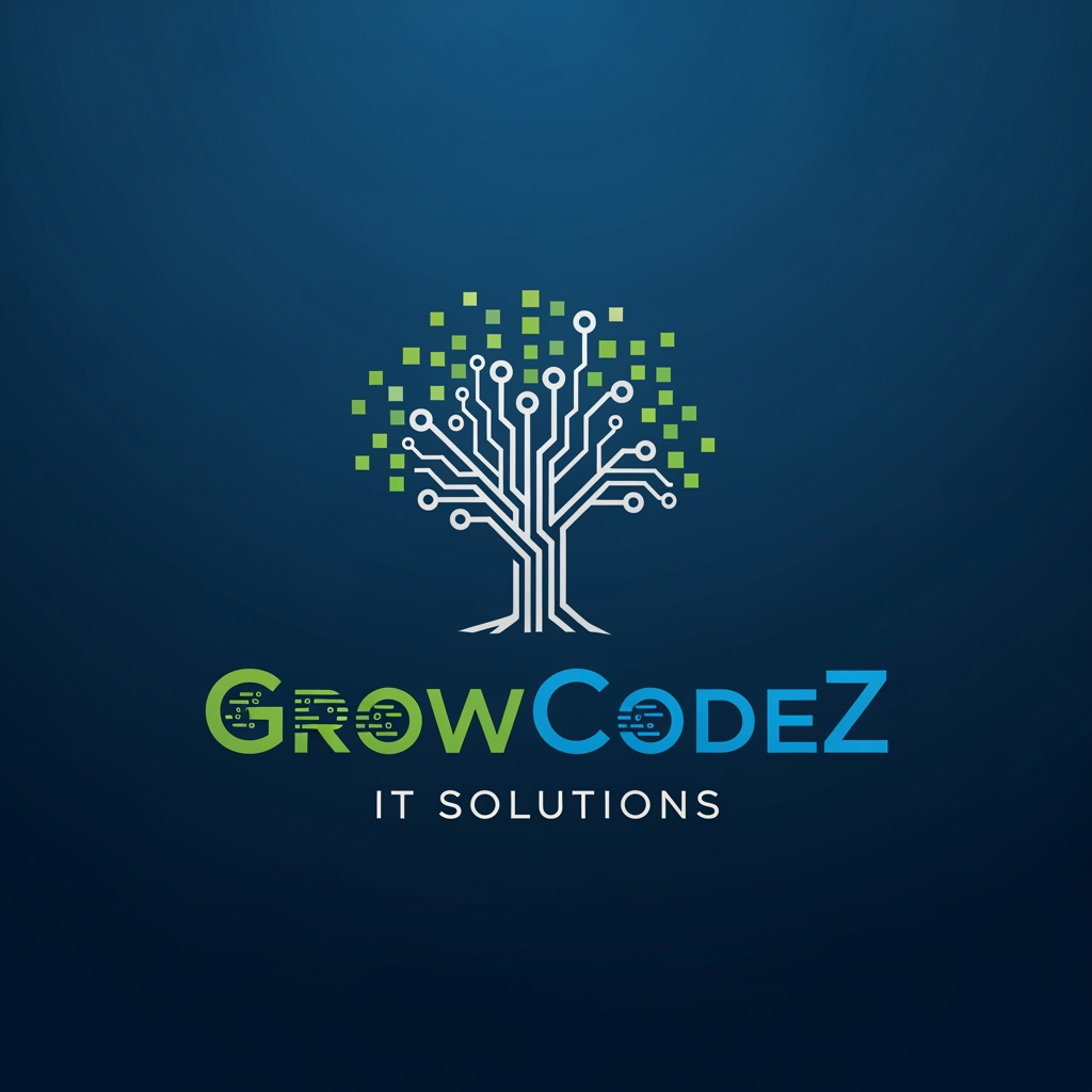 GrowCodeZ company brand in IT solution in unique look more professional company logo
