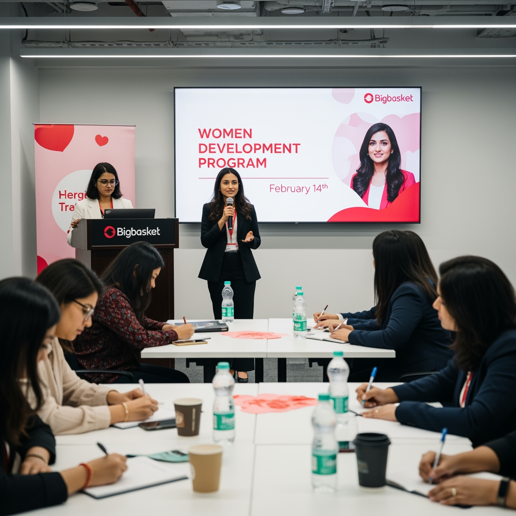 Women Development Program is organized at Bigbasket on Feb 14th.