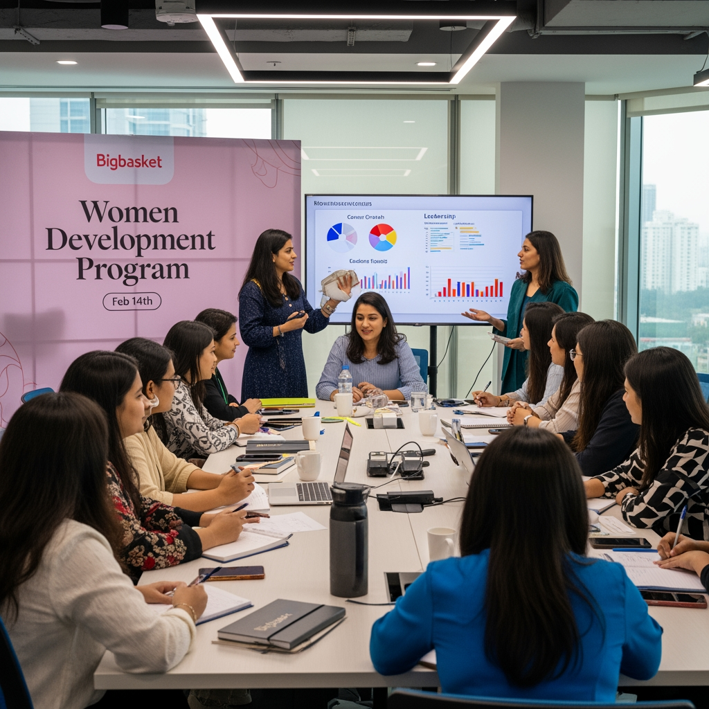 Women Development Program is organized at Bigbasket on Feb 14th.