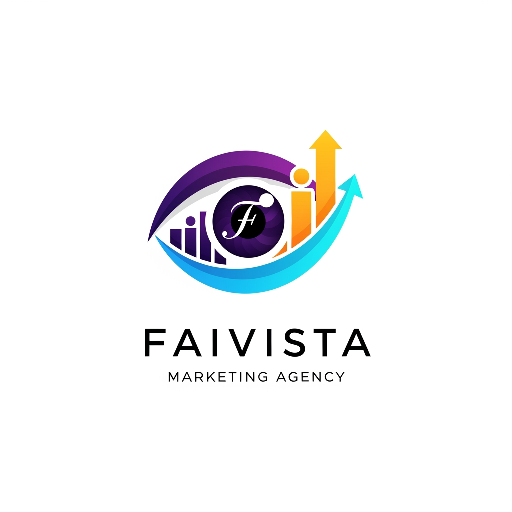 i need creative and eye cough logo for Faivista marketting agency