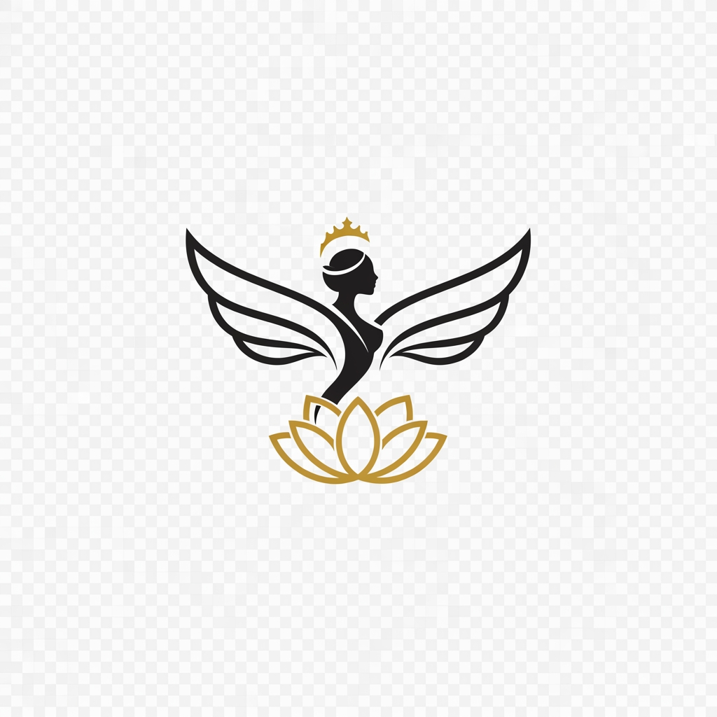 Logo Prompt

"Design a premium, minimalist, elegant logo that symbolizes the strength, grace, confidence, and empowerment of a girl/woman. Create an abstract feminine emblem instead of a literal illustration. The symbol should subtly combine elements such as delicate wings, a graceful female silhouette, flowing curves, a blooming flower, and a small crown or halo to represent freedom, ambition, beauty, and inner power. The design must feel luxurious, modern, and sophisticated with clean geometric lines, balanced symmetry, and a memorable icon suitable for branding. Use a black and gold color palette (or monochrome black for versatility). Flat vector style, negative space techniques, premium brand identity, no gradients, no cartoon effects, no clipart, no excessive details, no text, transparent background, high-end fashion and luxury aesthetic, scalable SVG-style logo, award-winning branding quality."

Alternative (Luxury Angel-Inspired)

"Create an elegant luxury logo featuring an abstract feminine silhouette with beautifully stylized wings. The wings should appear artistic and minimal rather than realistic, symbolizing freedom, dreams, confidence, and transformation. The face should not be detailed—only a graceful outline with flowing hair integrated into the wings. Use smooth curves, clean vector lines, perfect symmetry, and negative space. The logo should feel like a premium fashion, beauty, or lifestyle brand. Black and gold color palette, minimalist, timeless, sophisticated, iconic, flat vector, transparent background, no cartoon style, no gradients, no text."

If your brand is for girls' empowerment (recommended)

"Design a world-class luxury logo representing feminine strength, ambition, elegance, confidence, and freedom. Create a unique abstract emblem by blending a graceful female silhouette, upward wings, a subtle lotus, and flowing curves into one iconic symbol. The design should communicate empowerment, growth, resilience, and beauty without looking overly decorative. Minimalist vector logo with clean lines, balanced proportions, premium branding aesthetic, black and gold color palette, transparent background, scalable, memorable, modern luxury identity, no text, no mascot, no cartoon, no unnecessary details, suitable for a global brand."

These prompts will produce a logo that feels much more like a premium fashion or luxury brand rather than a cute or childish design.