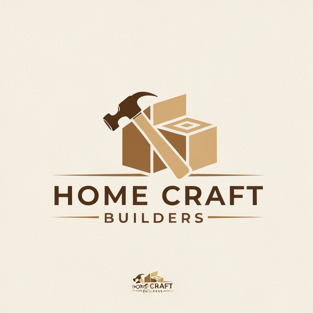 AI Design for Home Craft Builders please create a logo