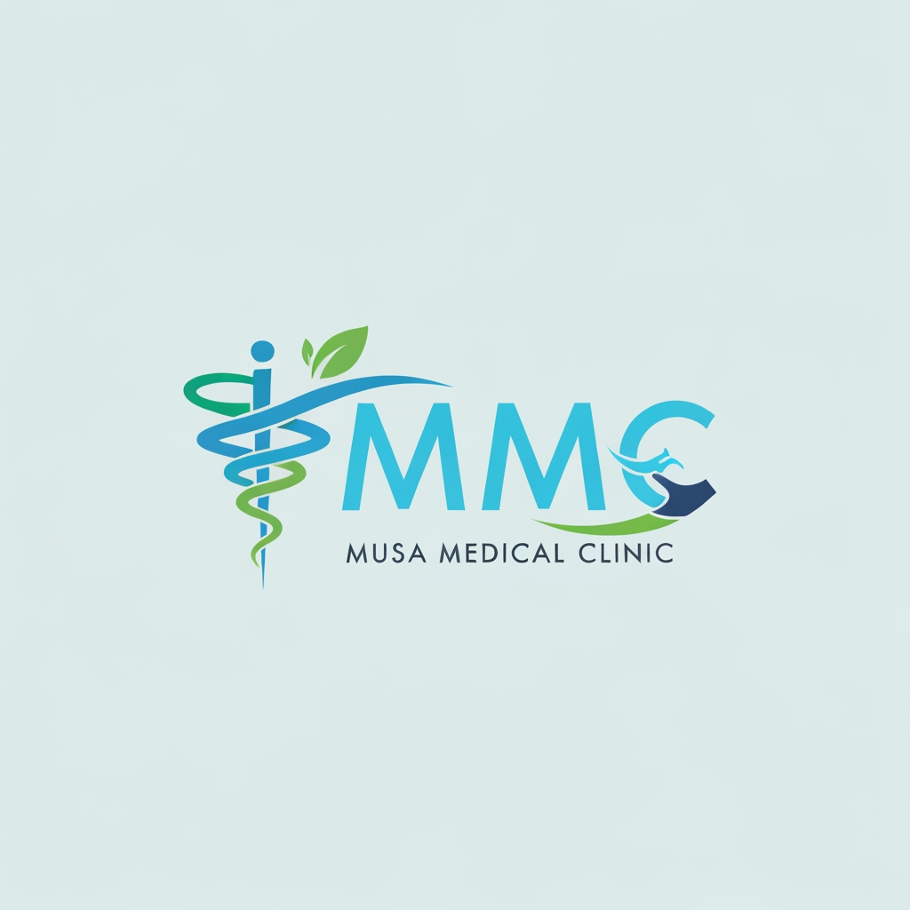 AI Design for Creat a new logo MMC | Musa Medical Clinic more creative a professional show medical feled and update show MMC is highlight and creative elements use is medical field