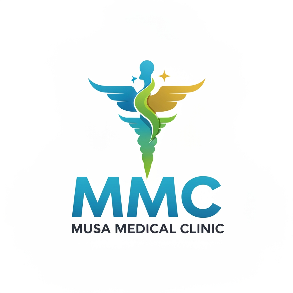 AI Design for Creat a new logo MMC | Musa Medical Clinic more creative a professional show medical feled and update show MMC is highlight and creative elements use is medical field