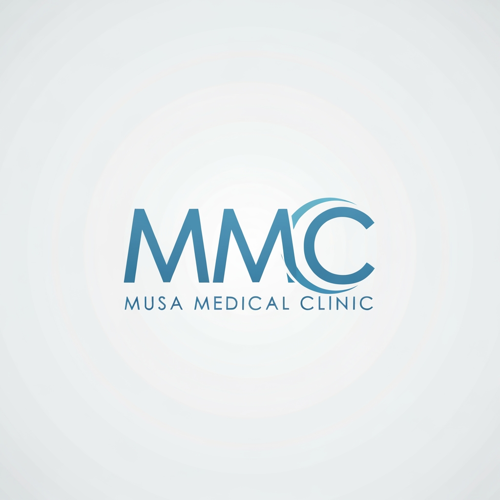 AI Design for Creat a logo "MMC" Musa Medical Clinic