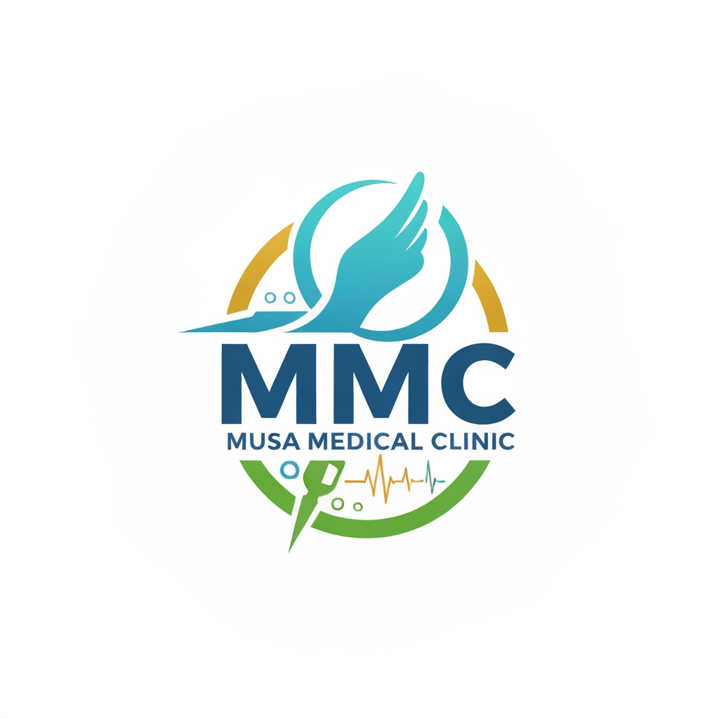 AI Design for Creat a new logo MMC | Musa Medical Clinic more creative a professional show medical feled and update show MMC is highlight and creative elements use is medical field