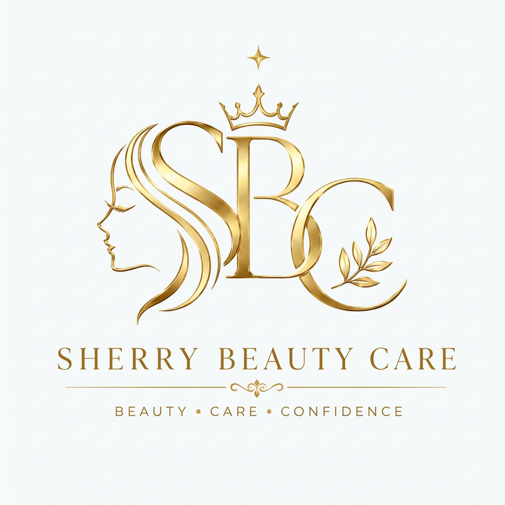 AI Design for SBC Sherry Beauty Care
Now design a logo
Elegant and luxury Golden color like this
