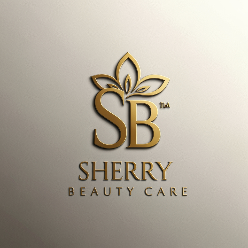 AI Design for SBC Sherry Beauty Care
Now design a logo
Elegant and luxury Golden color like this