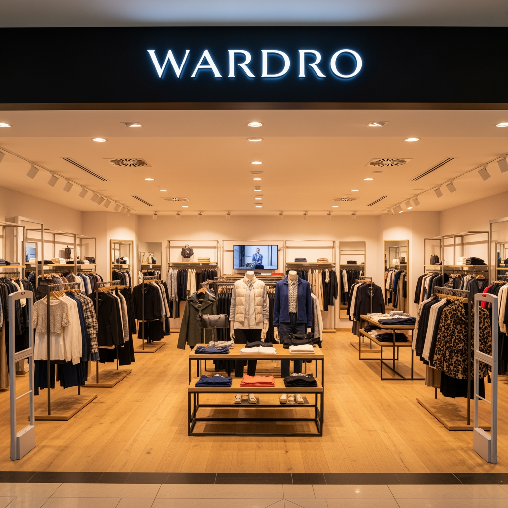 AI Design for name of the brand is wardro