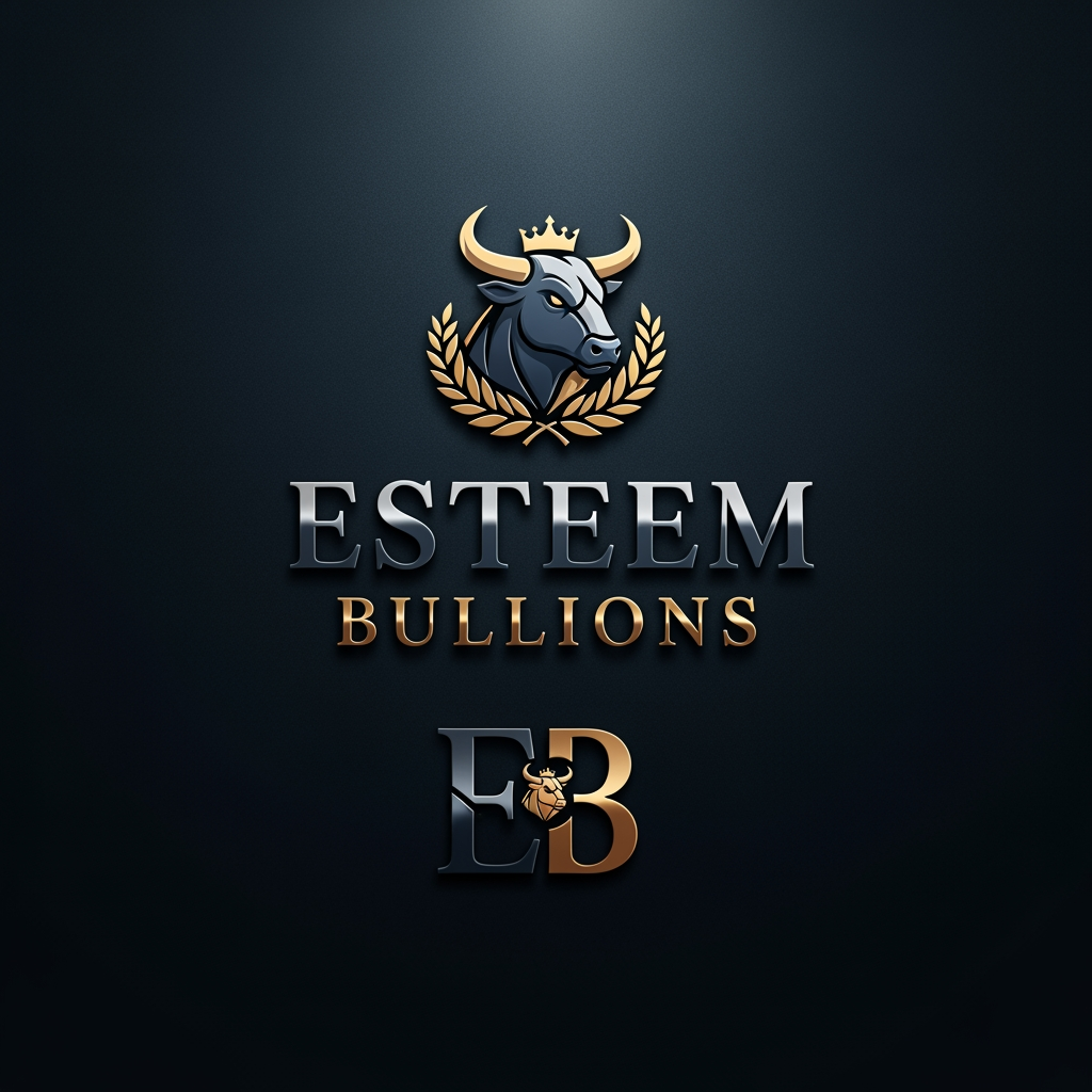 AI Design for Generate a primary logo and secondary mark/monogram for brand esteem bullions. Ensure the design feels premium and contemporary.