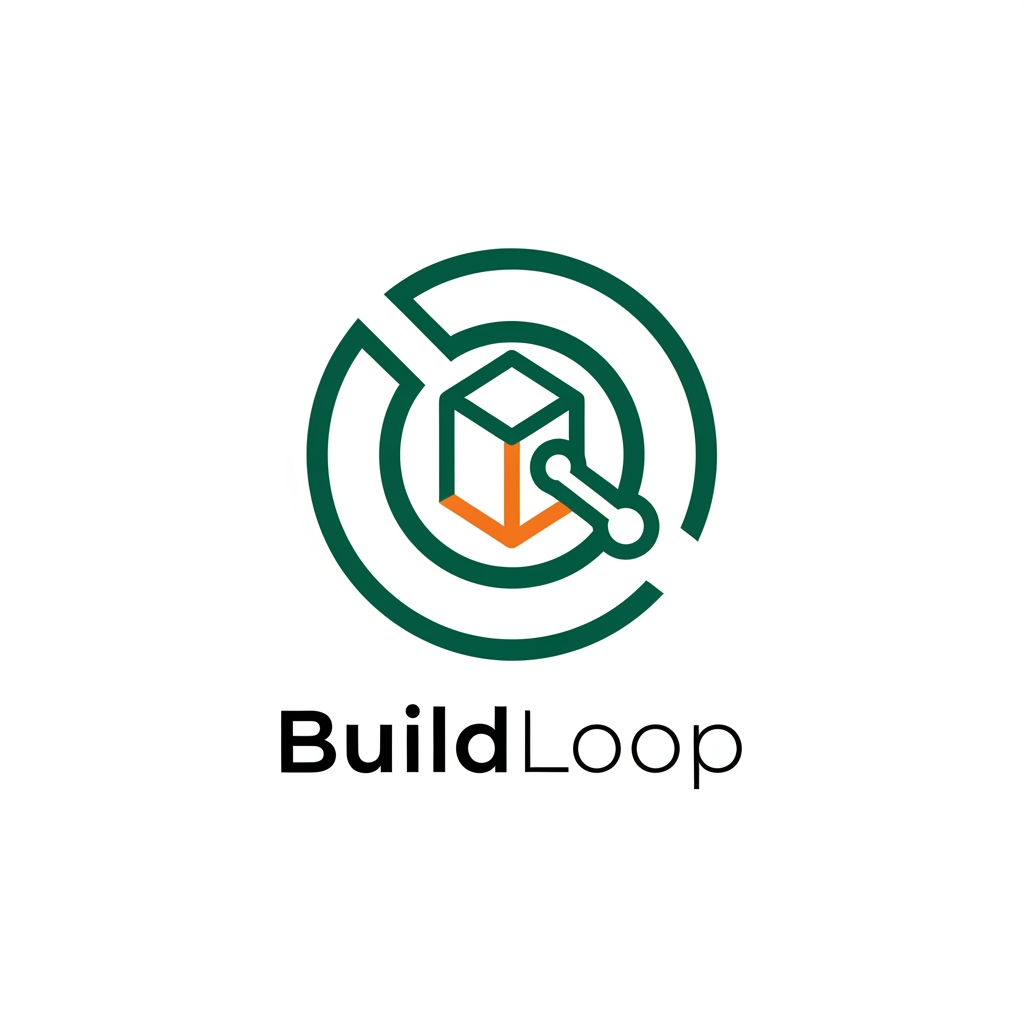 AI Design for Design a premium minimalist startup logo for a modern construction technology company called "BuildLoop".
The logo should combine a geometric building block or cube with a continuous circular loop to symbolize construction, material reuse, sustainability, and a circular economy.
The symbol should feel intelligent, memorable, scalable, and iconic—simple enough to become a recognizable app icon.
Avoid traditional construction elements such as hard hats, hammers, cranes, houses, or tools.
Instead, create an abstract geometric mark inspired by modular architecture, structural grids, interconnected blocks, and continuous loops.
Style:
• Premium SaaS branding
• Swiss minimalism
• Monoline geometric construction
• Flat vector
• Clean negative space
• Modern startup identity
Color Palette:
Deep Emerald Green (#0E7A4D)
Construction Orange (#F59E0B) as a subtle accent
White background
Typography:
Modern geometric sans-serif similar to Inter, Manrope, General Sans, or Plus Jakarta Sans.
The logo should look suitable for:
• Mobile App Icon
• Website
• Business Cards
• Construction Software
• Tech Startup
• Favicon
The final result should feel as premium as Stripe, Linear, Airbnb, Notion, and Arc Browser branding.
No mockups.
No 3D.
No gradients.
Flat vector logo only.