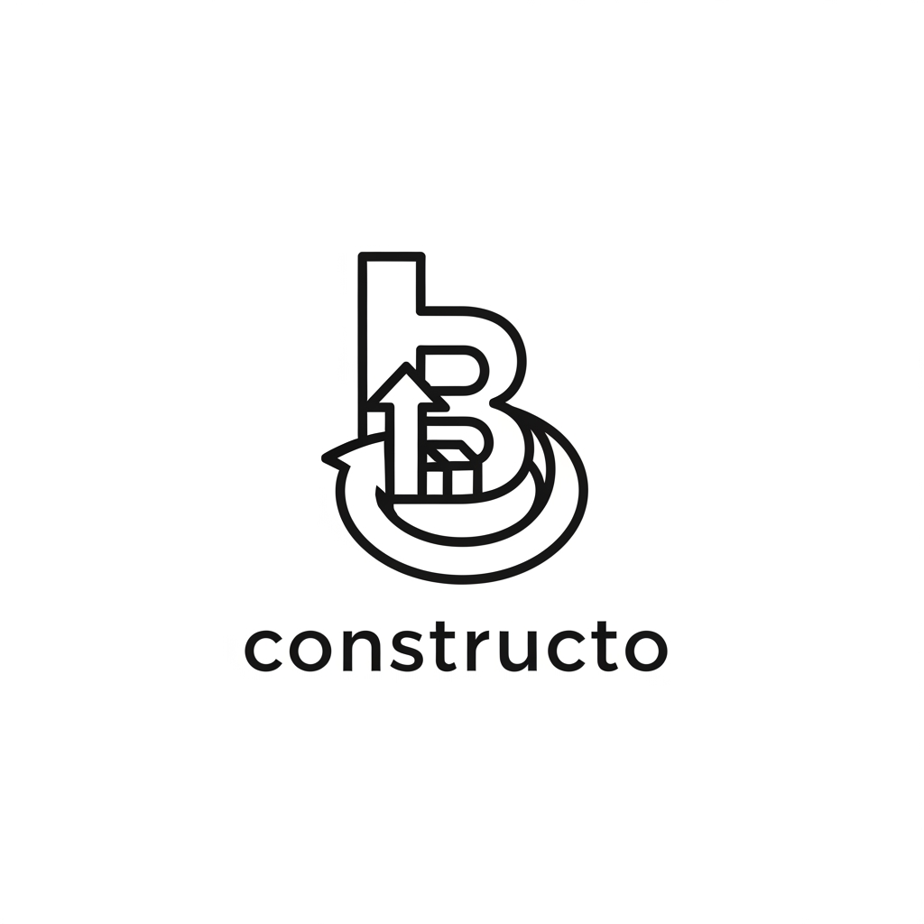 AI Design for Create a luxury minimalist logo for "constructo" using clever negative space.
Combine the letter B with an abstract construction block and a circular loop into one clean geometric symbol.
The logo should subtly communicate:
• Construction
• Marketplace
• Material Exchange
• Sustainability
• Circular Economy
• Trust
Use balanced proportions, clean lines, and Swiss grid alignment.
Premium tech startup branding.
Flat vector.
Simple.
Timeless.
No shadows.
No realistic objects.
No construction tools.