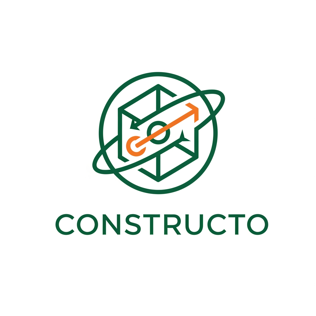 AI Design for Design a premium minimalist startup logo for a modern construction technology company called "Constructo"
The logo should combine a geometric building block or cube with a continuous circular loop to symbolize construction, material reuse, sustainability, and a circular economy.
The symbol should feel intelligent, memorable, scalable, and iconic—simple enough to become a recognizable app icon.
Avoid traditional construction elements such as hard hats, hammers, cranes, houses, or tools.
Instead, create an abstract geometric mark inspired by modular architecture, structural grids, interconnected blocks, and continuous loops.
Style:
• Premium SaaS branding
• Swiss minimalism
• Monoline geometric construction
• Flat vector
• Clean negative space
• Modern startup identity
Color Palette:
Deep Emerald Green (#0E7A4D)
Construction Orange (#F59E0B) as a subtle accent
White background
Typography:
Modern geometric sans-serif similar to Inter, Manrope, General Sans, or Plus Jakarta Sans.
The logo should look suitable for:
• Mobile App Icon
• Website
• Business Cards
• Construction Software
• Tech Startup
• Favicon
The final result should feel as premium as Stripe, Linear, Airbnb, Notion, and Arc Browser branding.
No mockups.
No 3D.
No gradients.
Flat vector logo only.