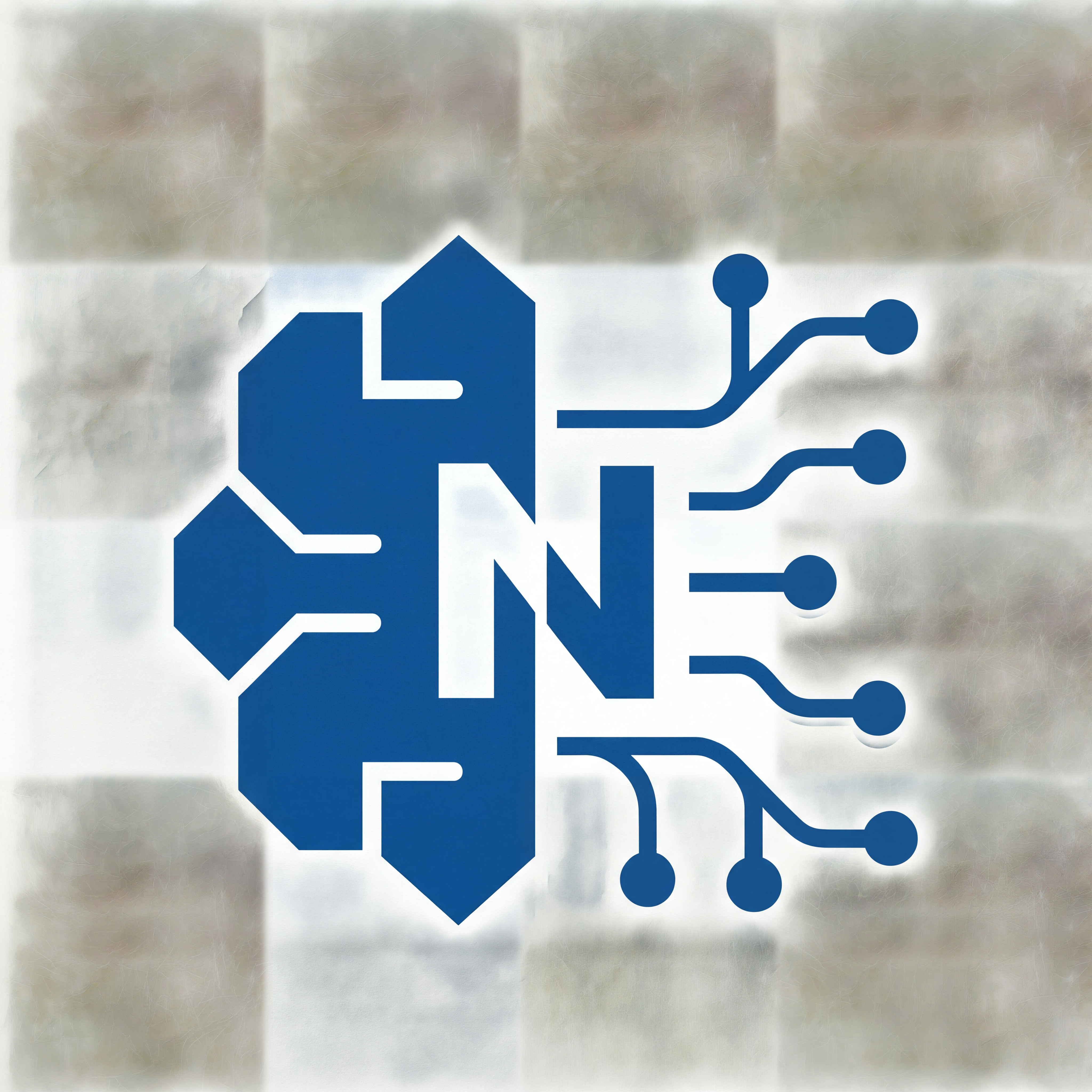 AI Design for Professional vector logo of a letter N, perfectly horizontally symmetrical and center-aligned, clean minimalist lines with sharp anchor points, flat solid color, high-end corporate branding aesthetic, created in Adobe Illustrator, vector graphics style, isolated on a white background.