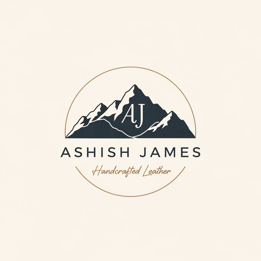 AI Design for i want a logo with mt name ashish james create for brand