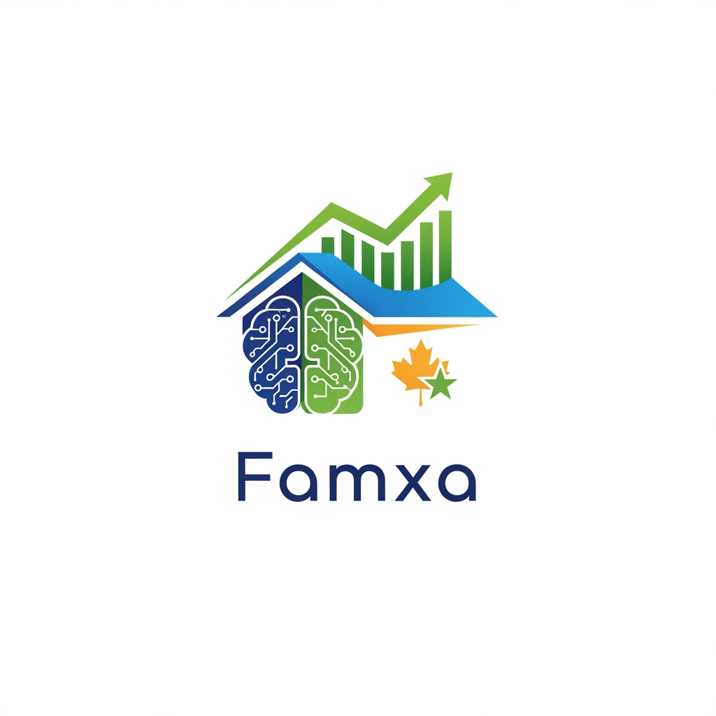 AI Design for Famxa logo design based on finance , household and ai for usa and ca users