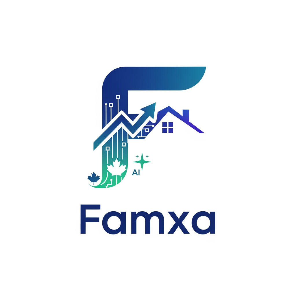 AI Design for Famxa logo design based on finance , household and ai for usa and ca users
