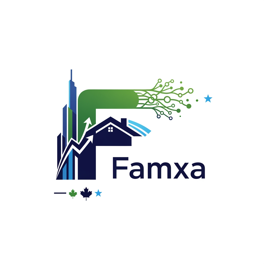 AI Design for Famxa logo design based on finance , household and ai for usa and ca users