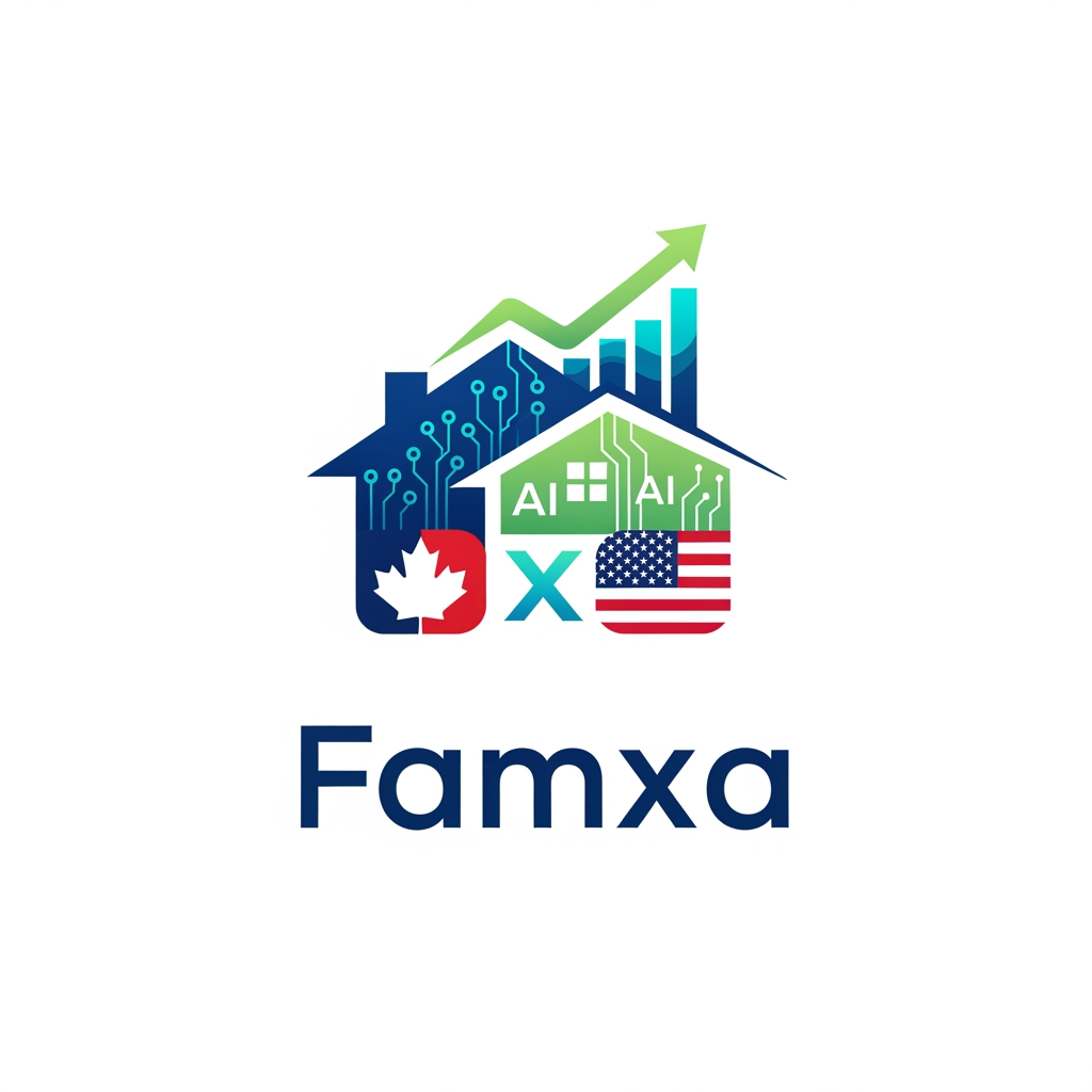 AI Design for Famxa logo design based on finance , household and ai for usa and ca users
