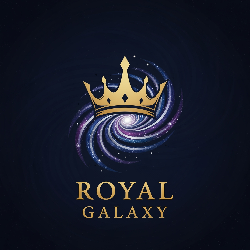 AI Design for My Company name Royal Galaxy made logo of this