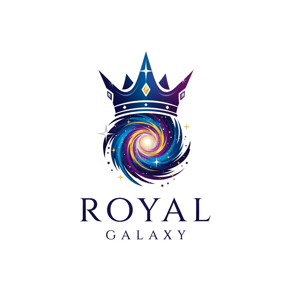 AI Design for My Company name Royal Galaxy made logo of this
