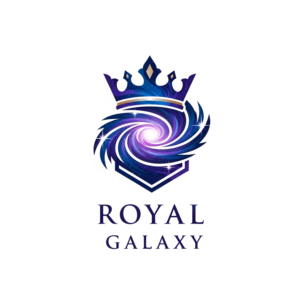 AI Design for My Company name Royal Galaxy made logo of this