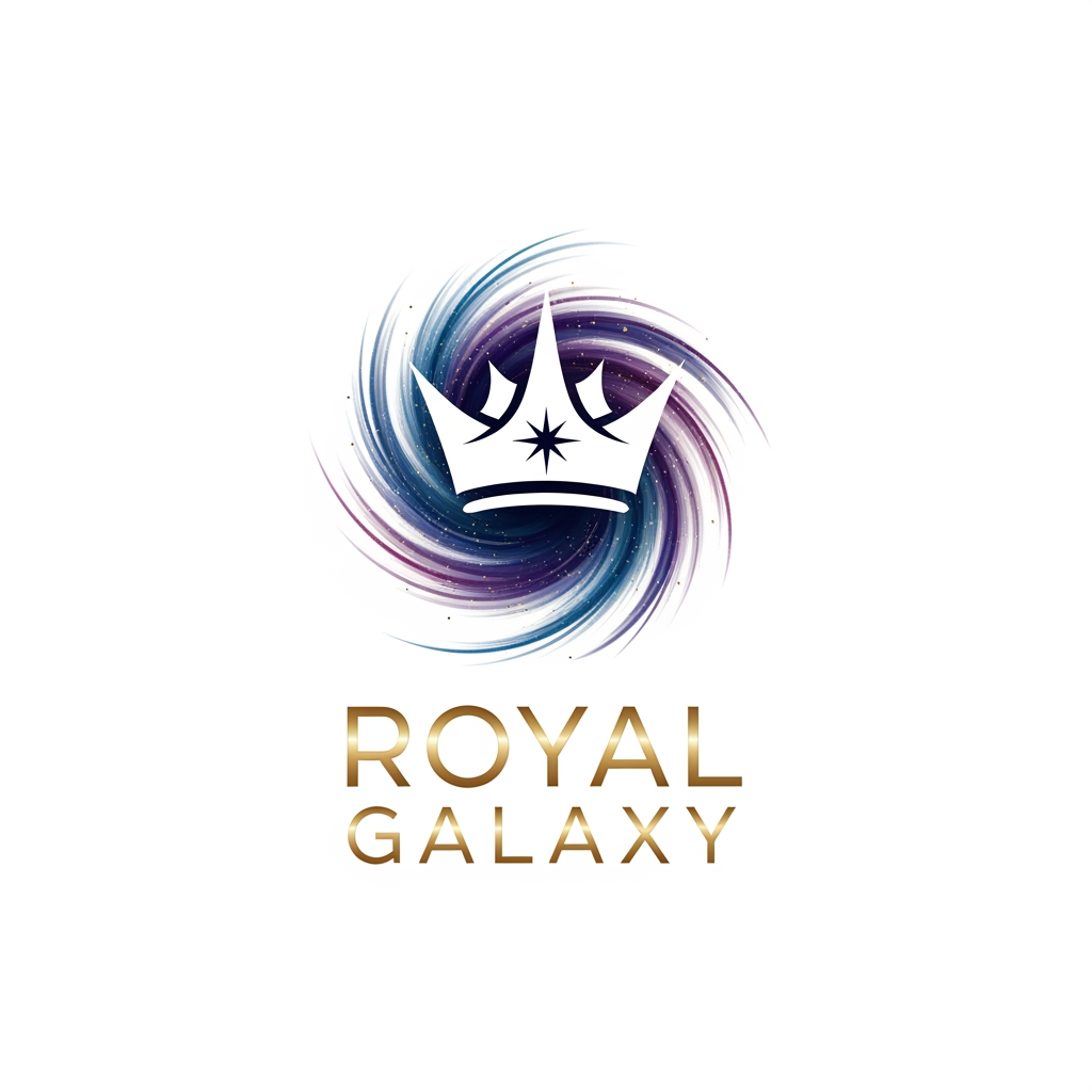 AI Design for My Company name Royal Galaxy made logo of this