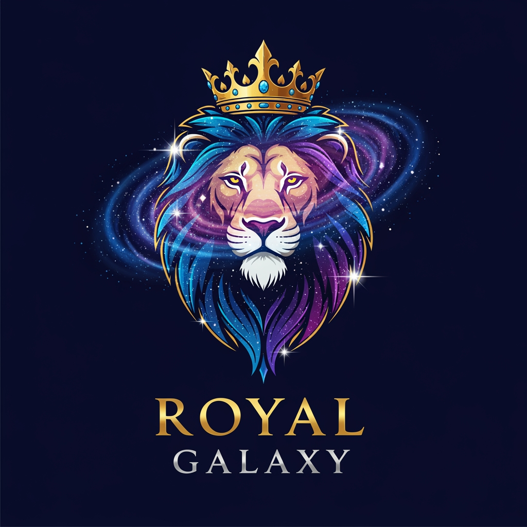 AI Design for My Company name Royal Galaxy made logo of this