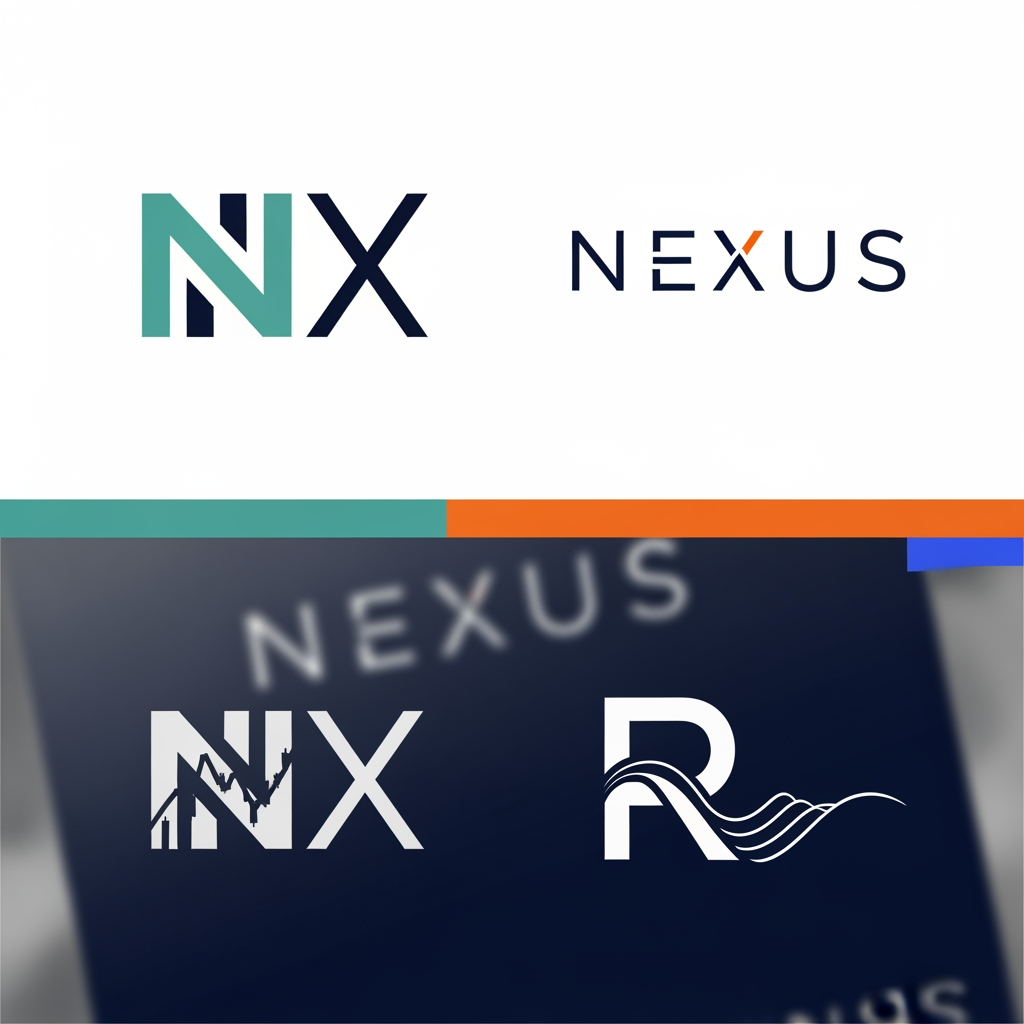 AI Design for Crea versiones de logotipo para un banco estilo Revolut o N26, que sea moderno pero minimalista, mas tipografíco con juego de letras.