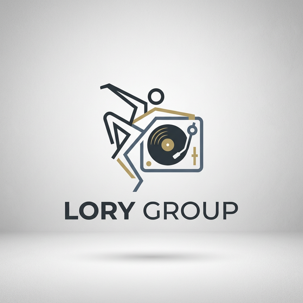 AI Design for A professional, modern, and minimalist redesign of a brand logo, featuring clean geometric lines, sophisticated typography, and a harmonious color palette that conveys trust and innovation. The design should be centered on a clean, neutral background with high-end studio lighting to emphasize texture and premium quality, suitable for a professional website header.