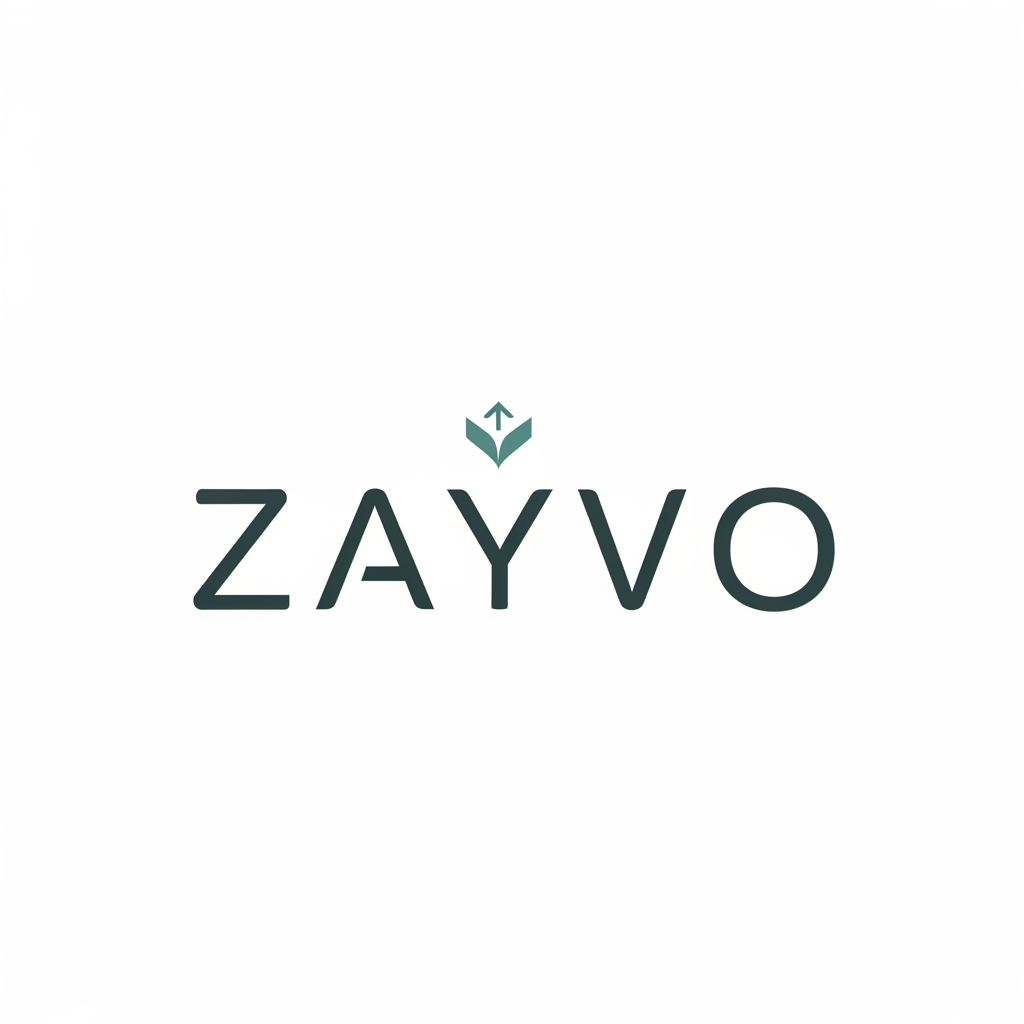 AI Design for creat a logo the name ZAYVO for my shopify store simple and branding