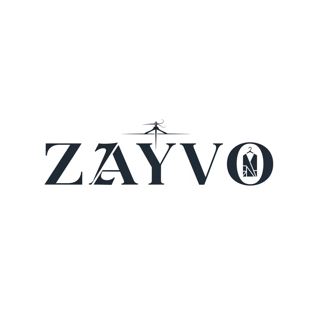 AI Design for creat a logo the name ZAYVO for my mens clothes store
