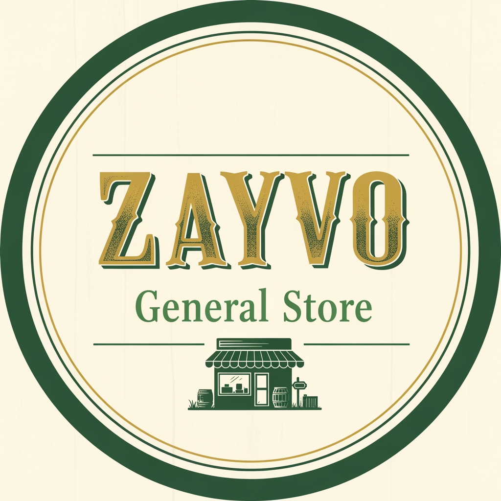AI Design for creat a logo the name ZAYVO for my general store